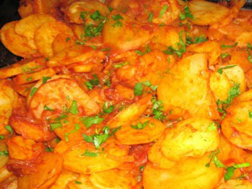 Картофель запеченный в духовке по- венгерски