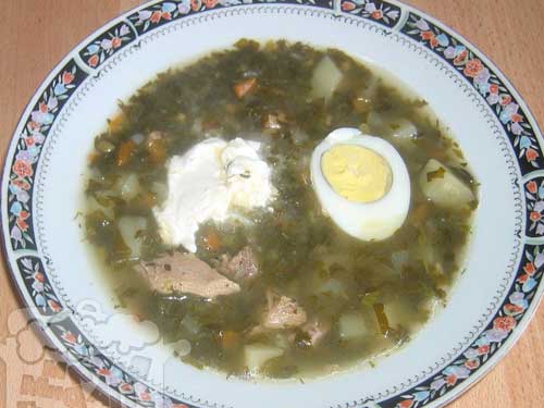 Рецепт зеленого супа