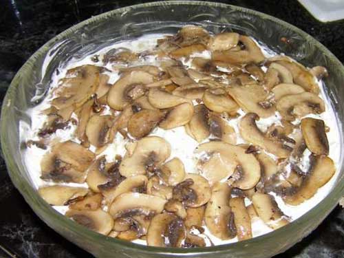 Рецепт жареных грибов в сметане