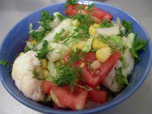 Салат из цветной капусты