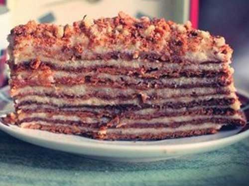 Торт с заварным кремом «Бабушкин Рыжик»